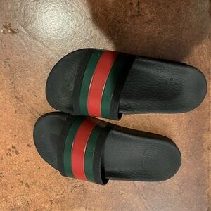 Gucci Kids Sandals - Black, Red, Green